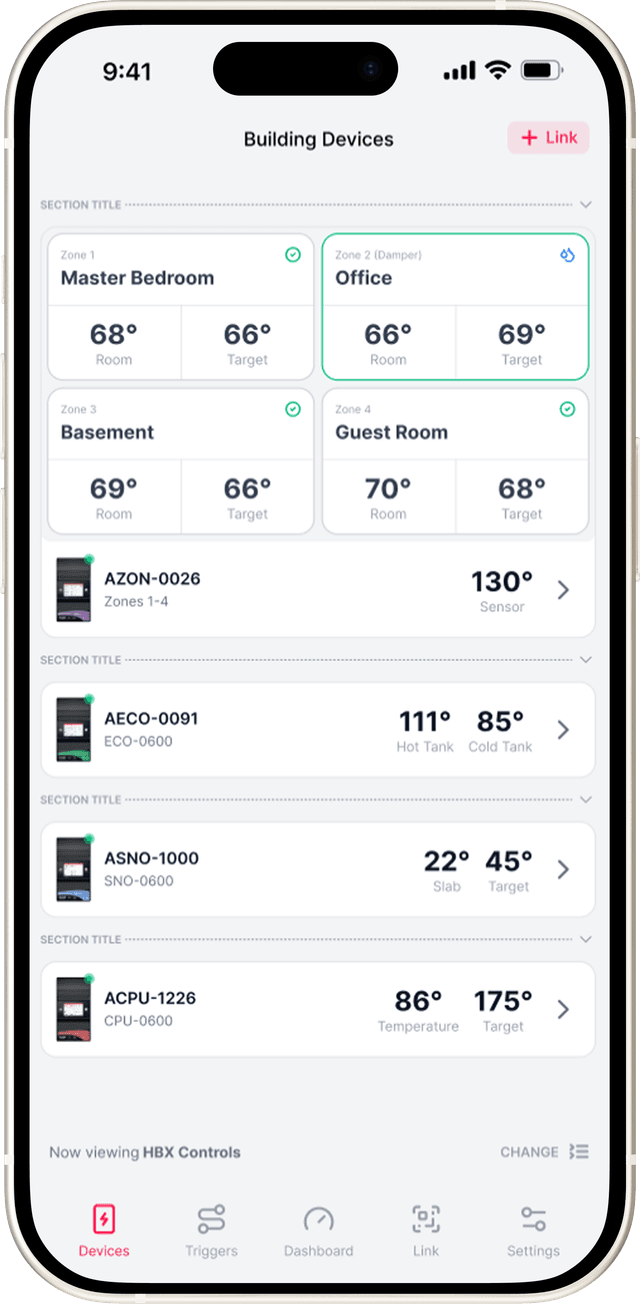 SensorLinx mobile app