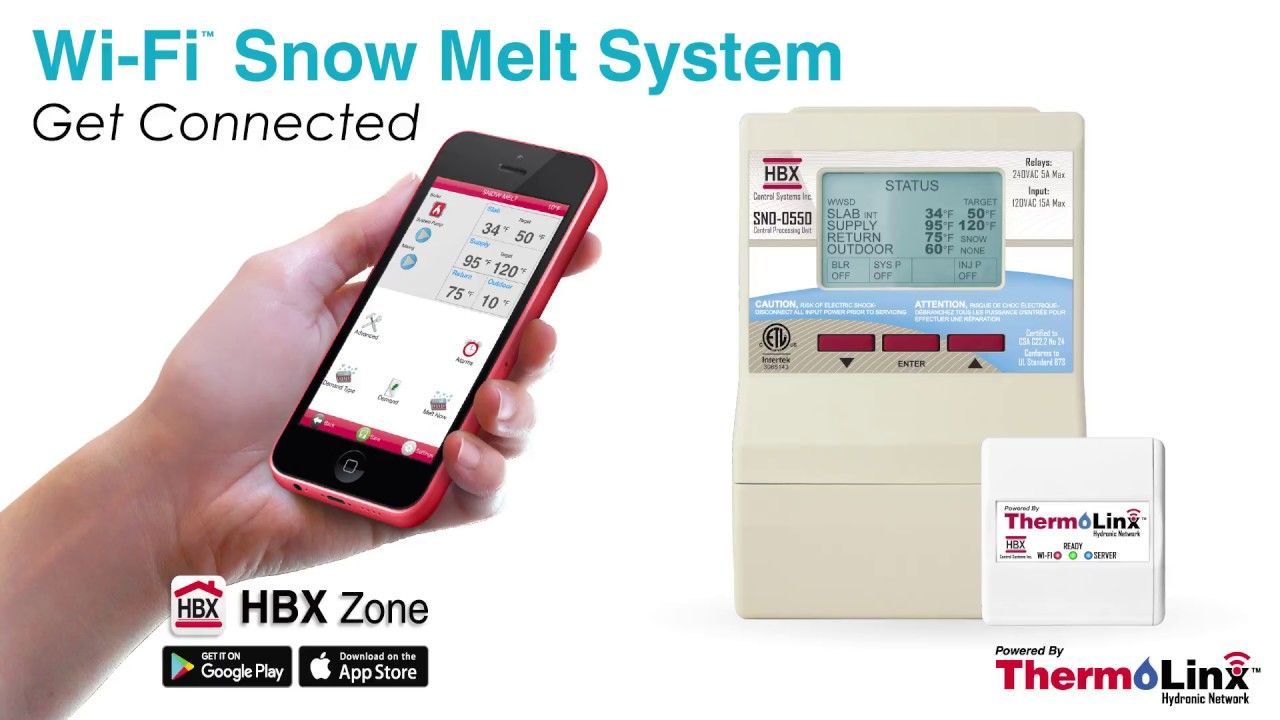 HBX Controls: WiFi Snow Melt System