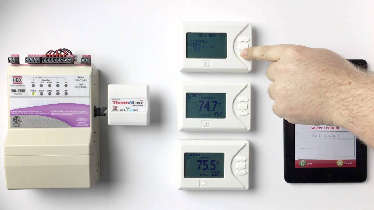 WiFi Zoning System Setup Chapter 4: Adding Thermostats to the HBX Zone App